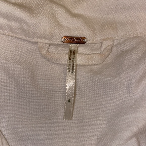 Free People White Jean Jacket - Picture 4 of 7